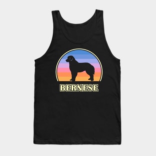 Bernese Mountain Dog Vintage Sunset Dog Tank Top